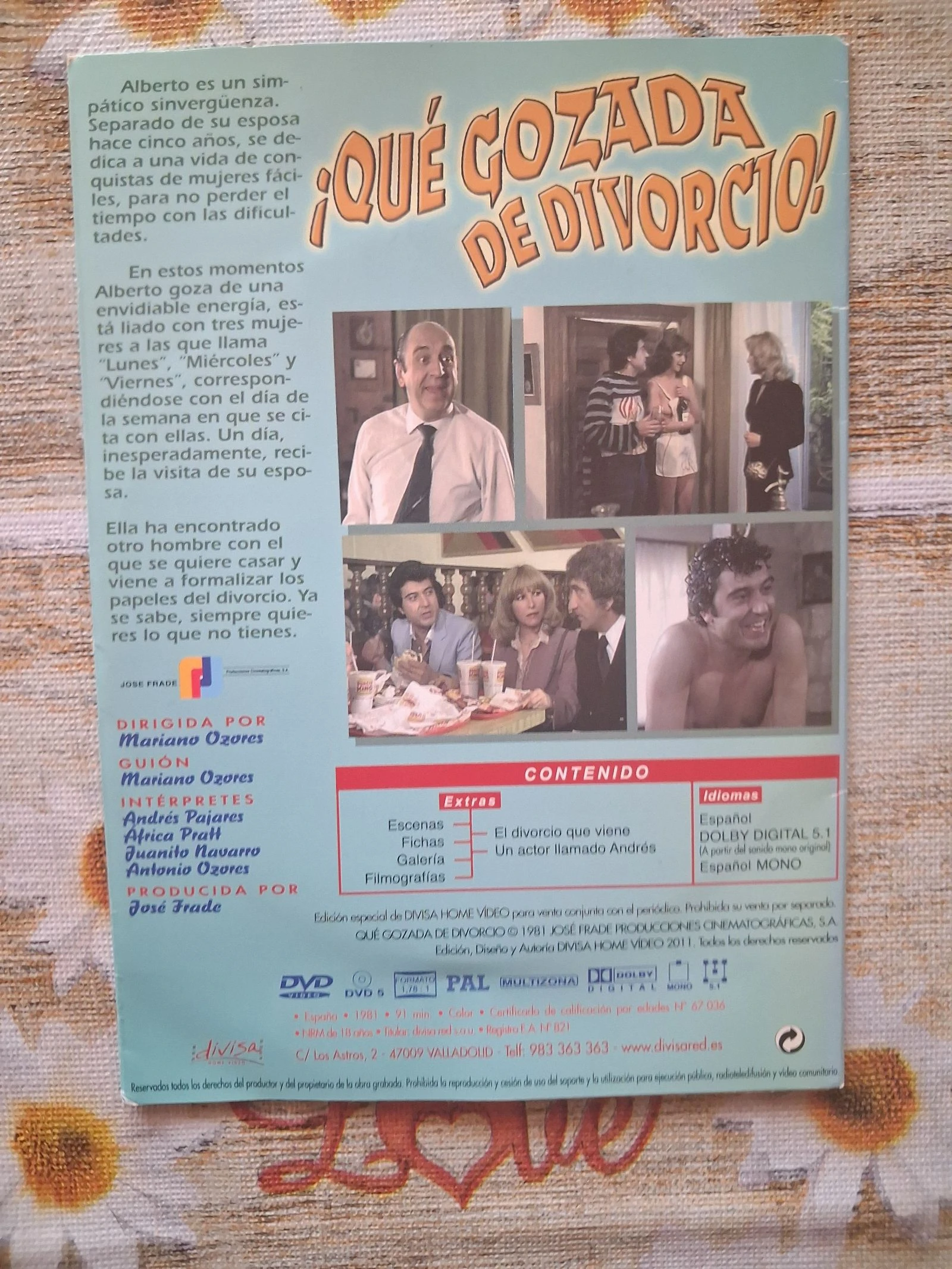 Que gozada de divorcio DVD Mariano Ozores 1981 – photo 4